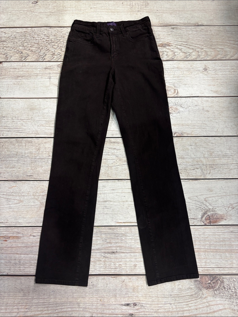 NYDJ Black Straight-Leg Jeans for Women
